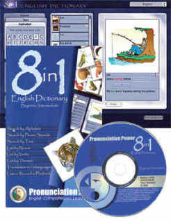Dictionary The First Pronunciation Dictionary! 8 in 1 English Dictionary